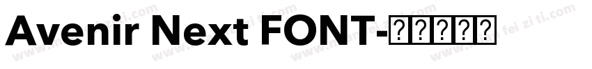 Avenir Next FONT字体转换